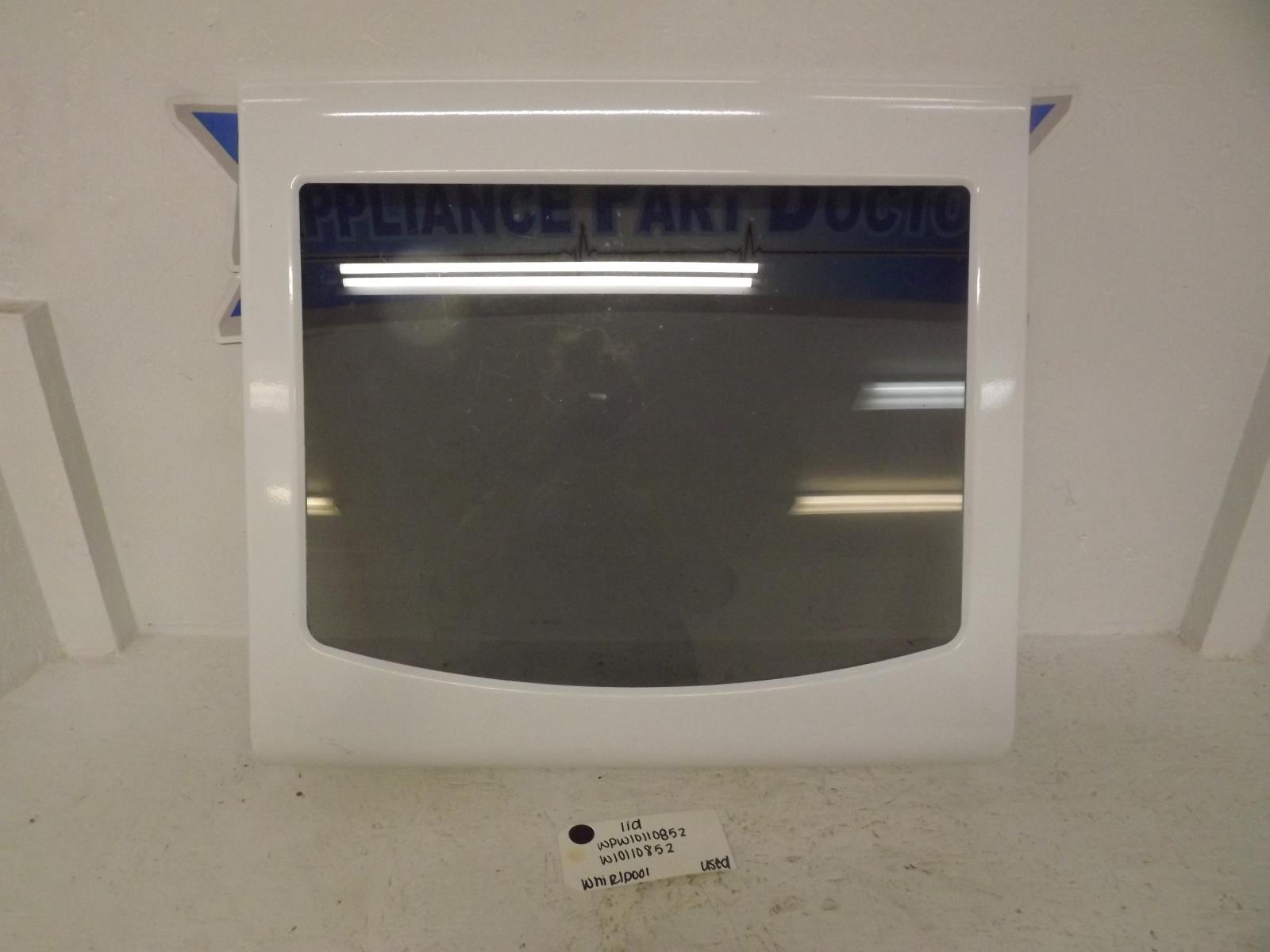 Whirlpool Washer WPW10110852 W10110852 Lid Used Whirlpool Washer WPW10110852 W10110852 Lid Used